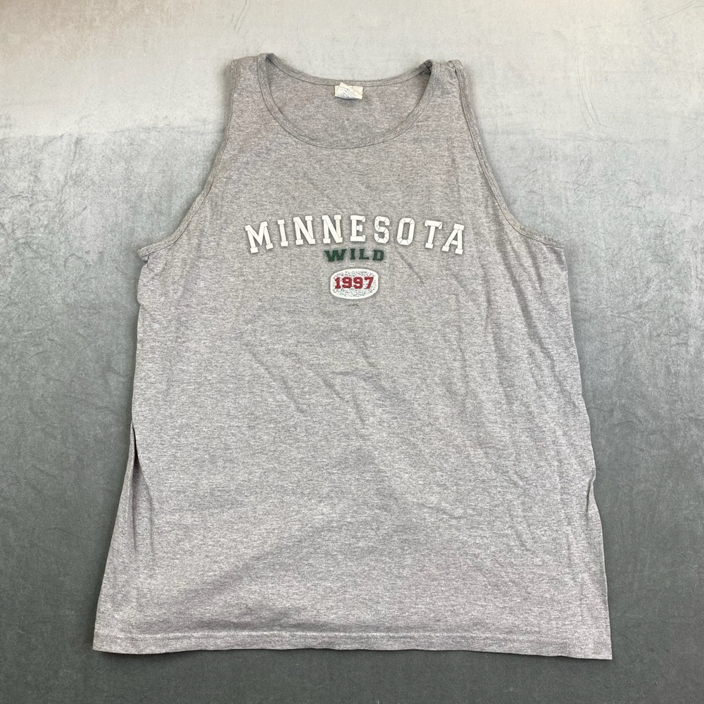 Minnesota Wild‎ 1997 Tank Top Grey NHL  Hockey Graphic Mens XL